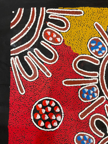 #305 Women Collecting Bush Tucker - BARBARA PANANKA : Aboriginal Art: 140x85cm