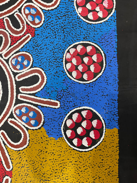 #305 Women Collecting Bush Tucker - BARBARA PANANKA : Aboriginal Art: 140x85cm