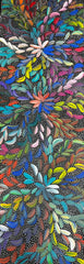 #34 Bush Medicine Leaves & Seeds (Multi) - LOUISE NUMINA : Aboriginal Art: 67x200cm