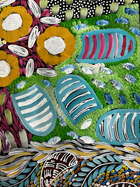 #215 - Women's Ceremony (Multi) - Karen Bird Ngale - 54cm x 200cm