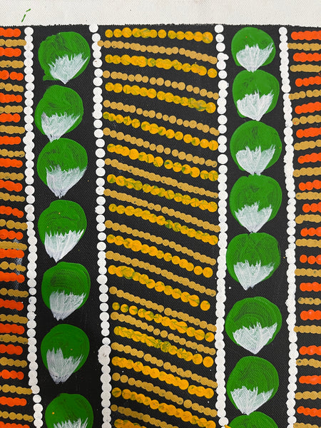 #312 Bush Fruits (Bush Berry Orange) - BARBARA PANANKA PRICE : Aboriginal Art: 33x43cm