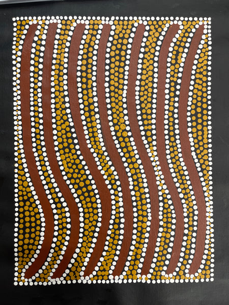 #326 My Country - Katrina Napaljarri Spencer: ABORIGINAL ART: 31x42cm