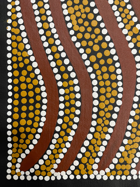 #326 My Country - Katrina Napaljarri Spencer: ABORIGINAL ART: 31x42cm