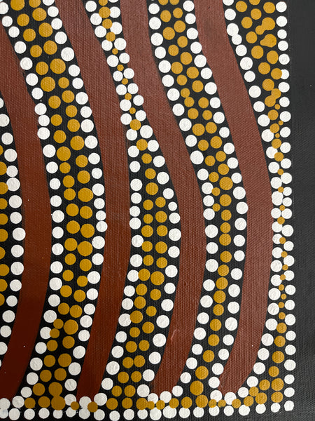 #326 My Country - Katrina Napaljarri Spencer: ABORIGINAL ART: 31x42cm