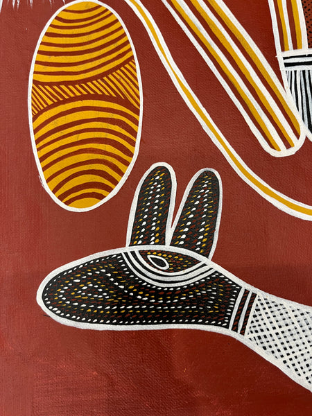 #181 - BILL HARNEY (COLLECTORS PIECE) - Aboriginal Art:  127cm x 80cm