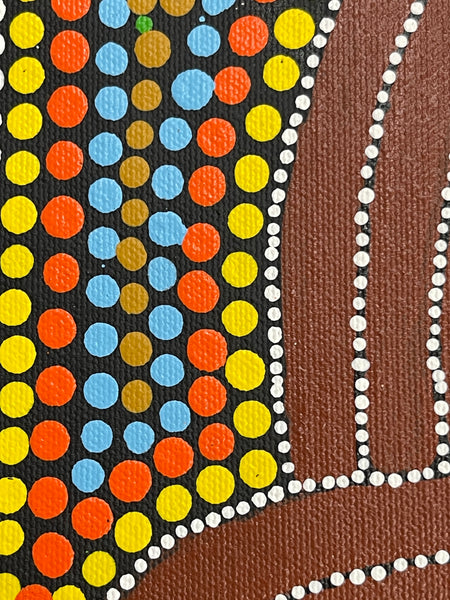 #286 Ceremony - Katrina Napaljarri Spencer: ABORIGINAL ART: 31x42cm