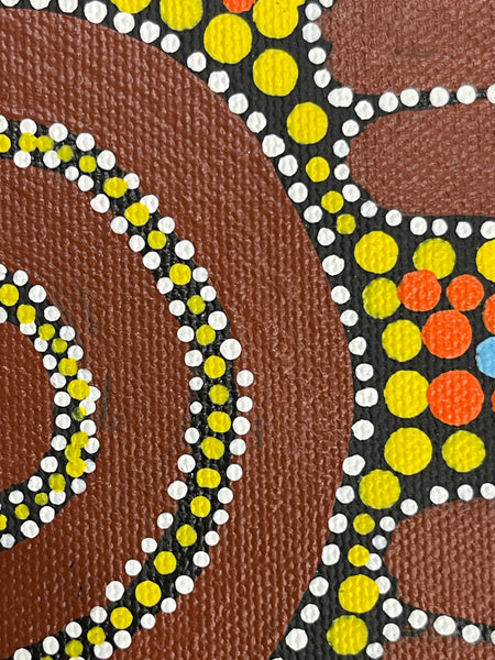 #286 Ceremony - Katrina Napaljarri Spencer: ABORIGINAL ART: 31x42cm