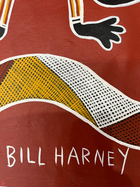 #181 - BILL HARNEY (COLLECTORS PIECE) - Aboriginal Art:  127cm x 80cm