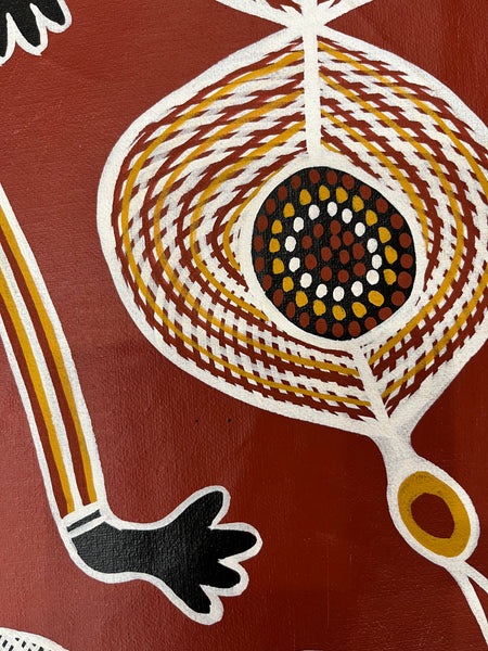 #181 - BILL HARNEY (COLLECTORS PIECE) - Aboriginal Art:  127cm x 80cm