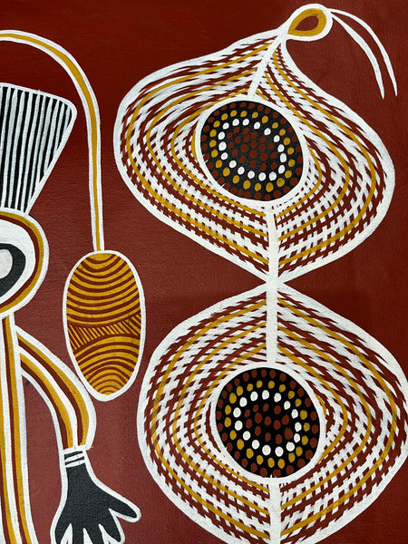 #181 - BILL HARNEY (COLLECTORS PIECE) - Aboriginal Art:  127cm x 80cm