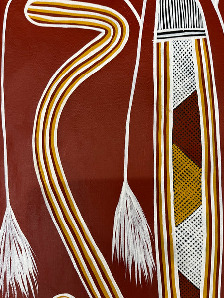 #181 - BILL HARNEY (COLLECTORS PIECE) - Aboriginal Art:  127cm x 80cm