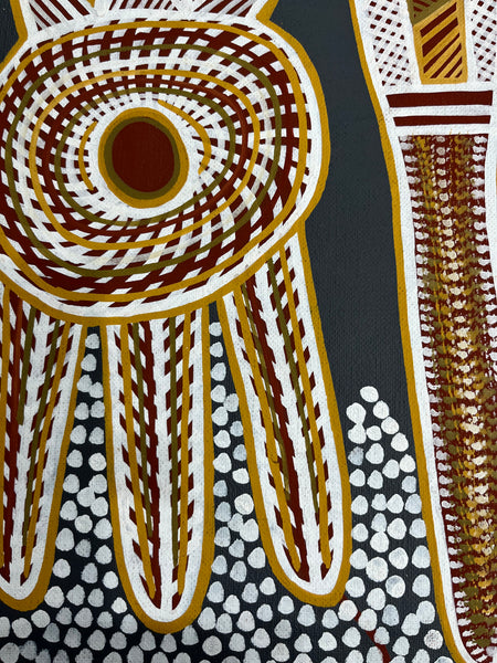 #48 BILL HARNEY (COLLECTORS PIECE) - Aboriginal Art:  85cm x 128cm