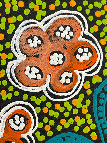 #250 My Country Women Collecting Bush Tucker - LANITA NUMINA : Aboriginal Art: 33x43cm