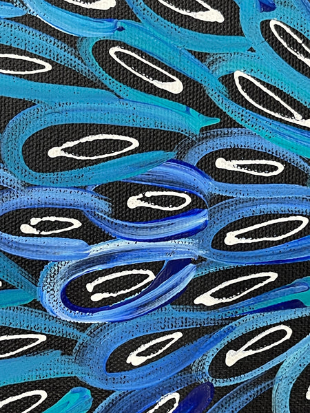 #101 My Country Dreaming (Multi) - SHARON NUMINA : Aboriginal Art: 89x144cm