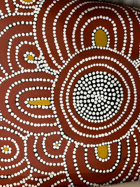 #364 Women's Ceremony - Katrina Napaljarri Spencer: ABORIGINAL ART: 45cm x 95cm