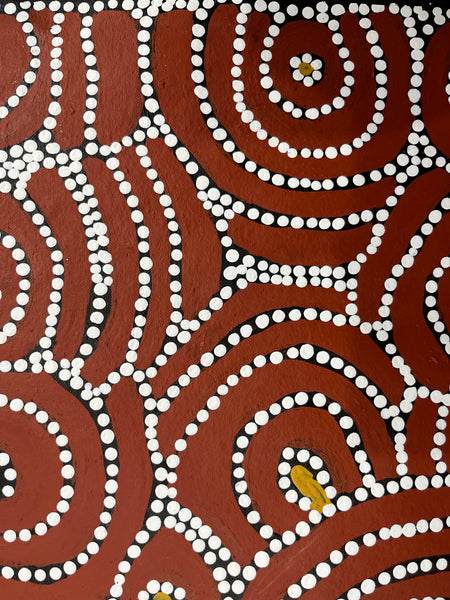 #364 Women's Ceremony - Katrina Napaljarri Spencer: ABORIGINAL ART: 45cm x 95cm