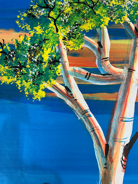 #14 Ayres Rock (Uluru) - REGGIE SULTAN Desert Art:  93cm x 70cm