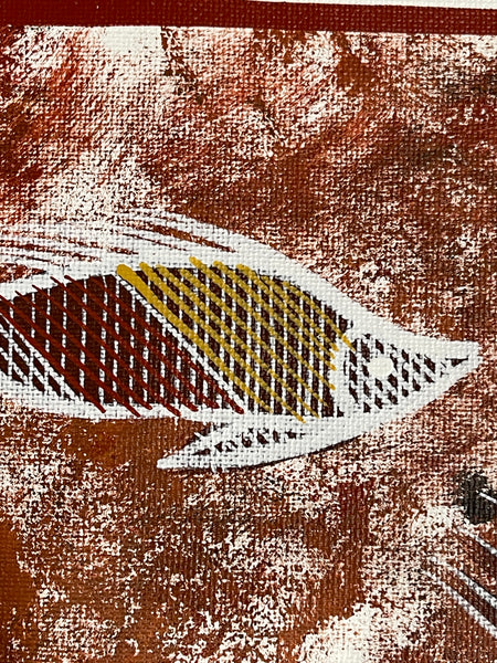 #383 Barramundi - EDDIE BLITNER : Aboriginal Art : 35x46cm