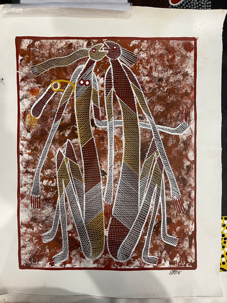 #402 Mimi Spirits - EDDIE BLITNER : Aboriginal Art : 36x46cm