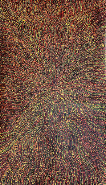 #311 Bush Medicine Seeds (Sunset) - SHARON NUMINA Aboriginal Art:  89cm x 147cm