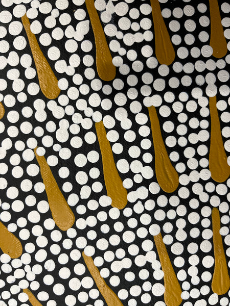#53 Butterfly Dreaming - KARINA NAPALJARRI SPENCER Aboriginal Art:  58cm x 94cm