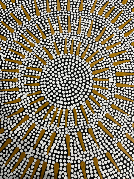 #53 Butterfly Dreaming - KARINA NAPALJARRI SPENCER Aboriginal Art:  58cm x 94cm