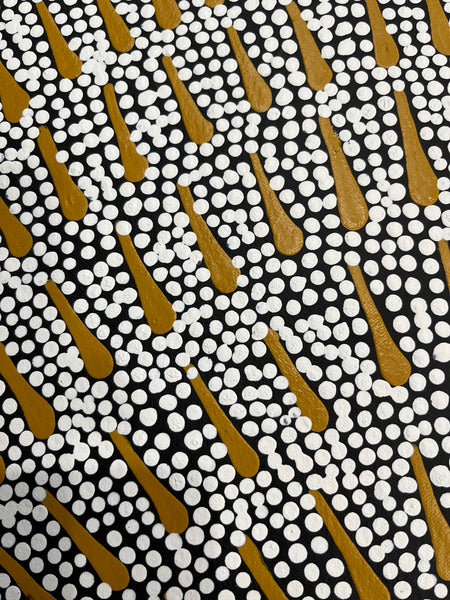 #53 Butterfly Dreaming - KARINA NAPALJARRI SPENCER Aboriginal Art:  58cm x 94cm