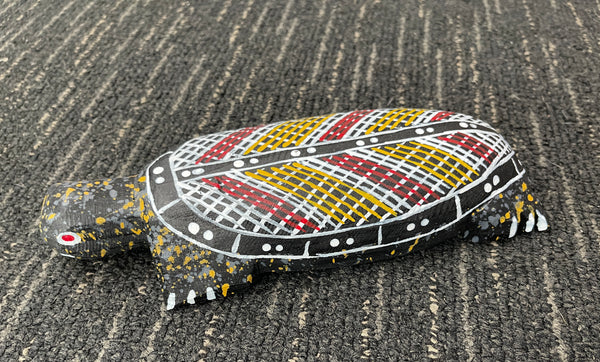 #237 Hand Carved Turtle - KENNY REID: Aboriginal Art: 26x9x5cm