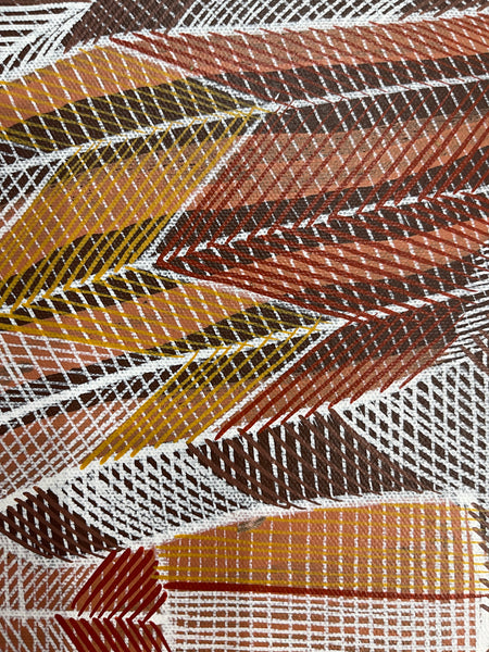 #130 Angelfish Dreaming - EDDIE BLITNER : Aboriginal Art : 42x32cm