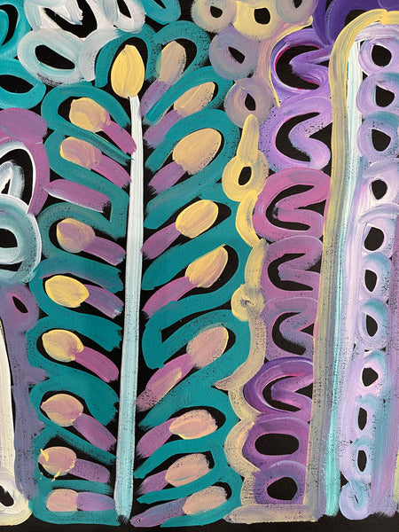 #342 Women's Body Design - Ceremony (Multi) LOUISE NUMINA : Aboriginal Art: 96x135cm