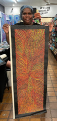 #168 Bush Medicine Seeds (Sunset) - SHARON NUMINA Aboriginal Art:  40cm x 124cm
