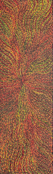 #168 Bush Medicine Seeds (Sunset) - SHARON NUMINA Aboriginal Art:  40cm x 124cm