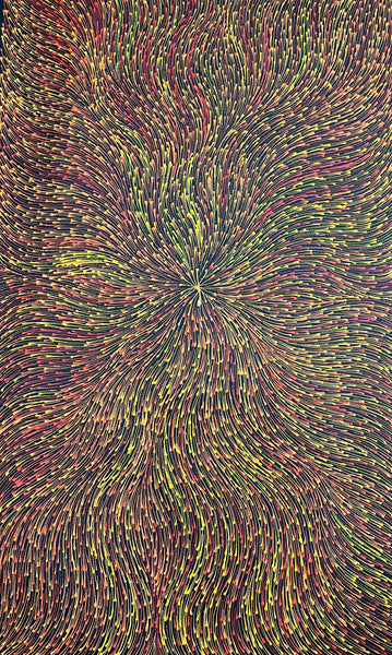 #42 Bush Medicine Seeds (Sunset) - SHARON NUMINA Aboriginal Art:  58cm x 96cm