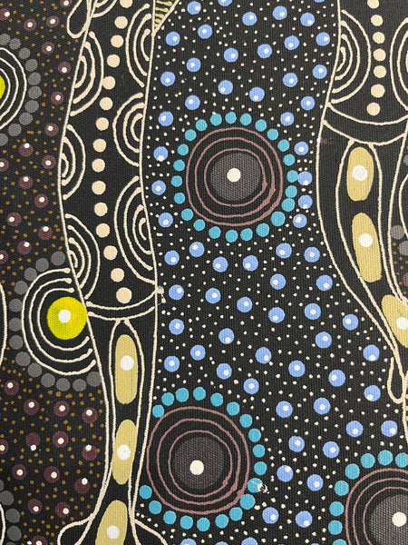 #51 ALIARA BIRD MPETYANE Spirit Women Dancing - Aboriginal Art:  40cm x 44cm