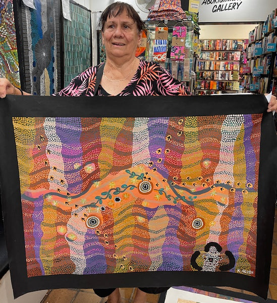 #347 - Dalhouse Springs (Sunset) - ARTIST: KATHY ARBON - 92 x 67cm