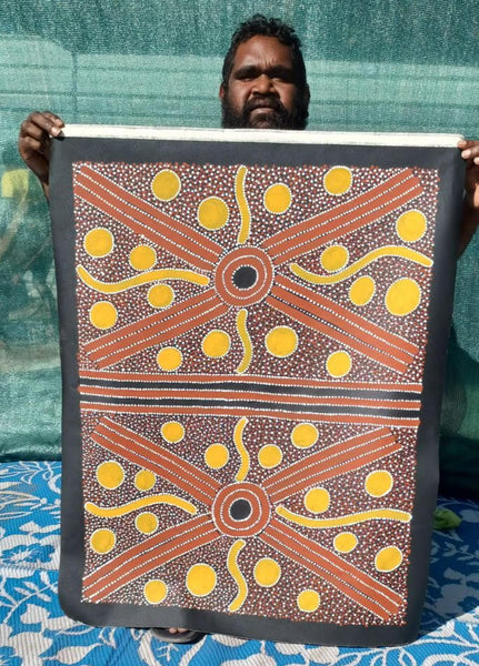 #180 Mulga Seeds & Berries ARTIST: TRISTAN BIRD 73cm x 95cm