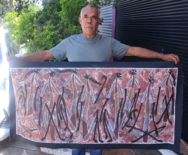 #203 Mimi Spirits Chatting - EDDIE BLITNER : Aboriginal Art : 153cm x 73cm