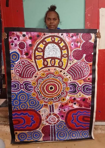#44 Minyma Malilu Dreaming - DALMISHA KEN Desert Art:  96cm x 137cm