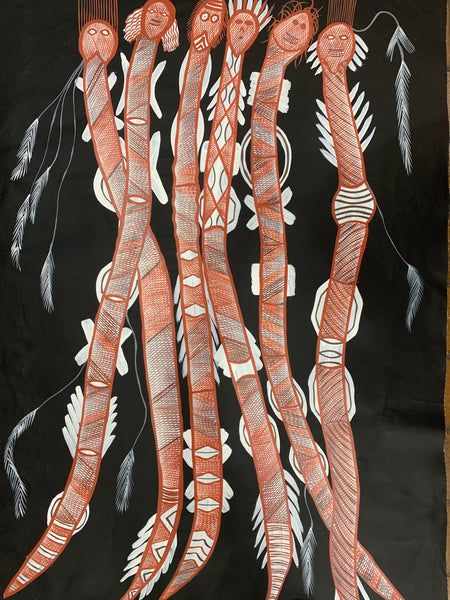 #126 Spirit World - EDDIE BLITNER : Aboriginal Art : 98x150cm