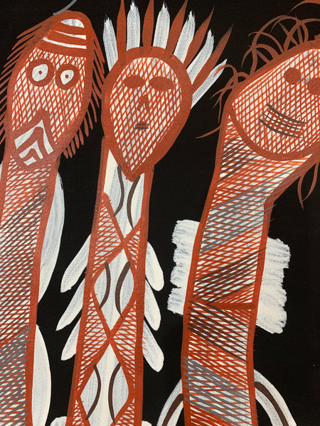#126 Spirit World - EDDIE BLITNER : Aboriginal Art : 98x150cm